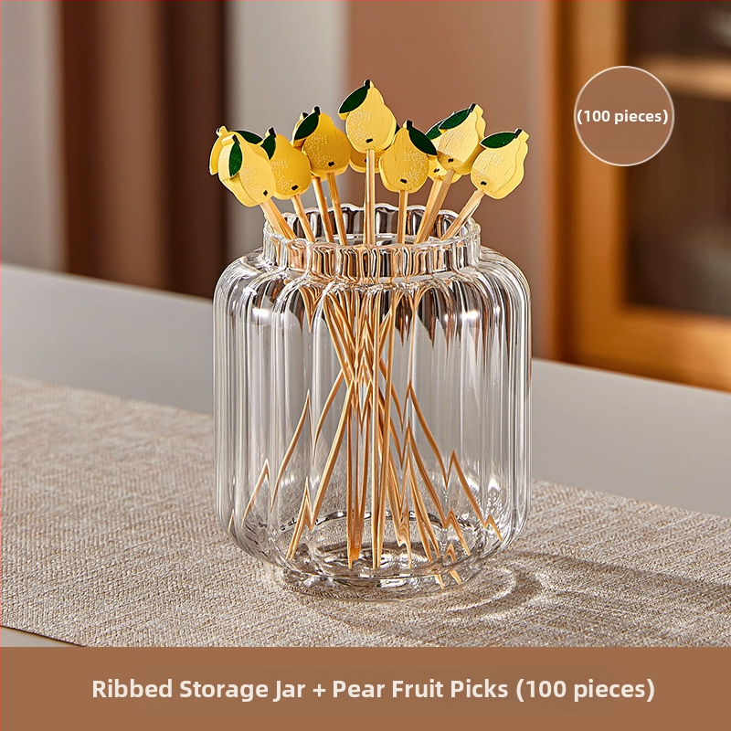 Furculițe din lemn pentru fructe – stil simplu, de unică folosință, lustruite, pentru copii