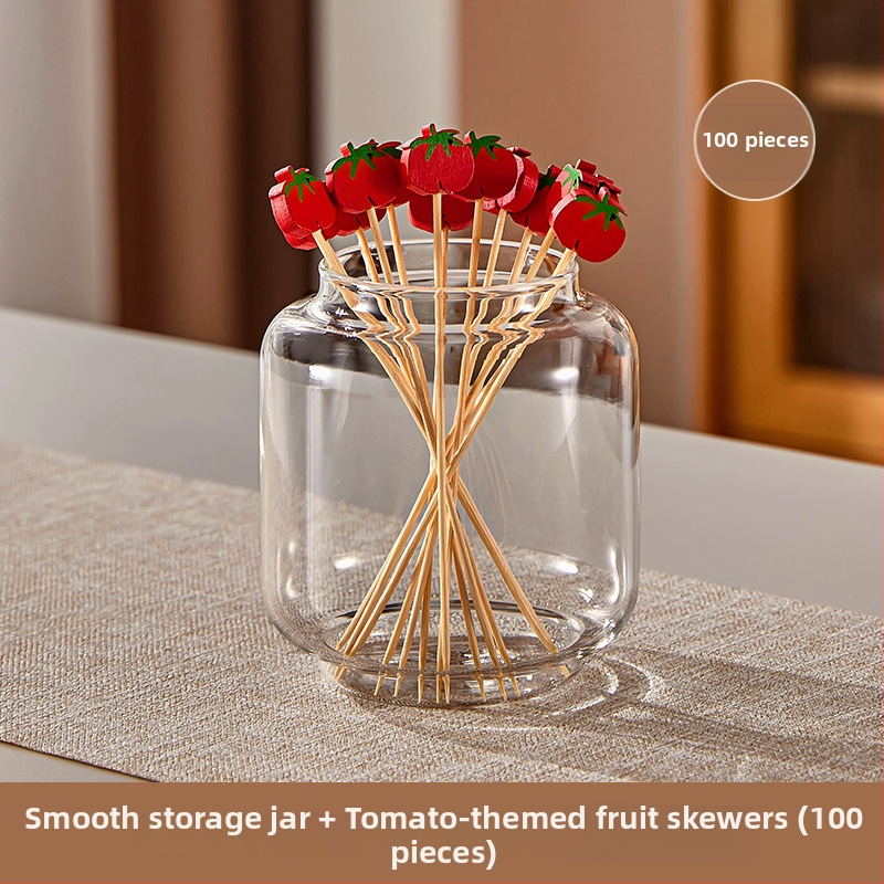 Furculițe din lemn pentru fructe – stil simplu, de unică folosință, lustruite, pentru copii