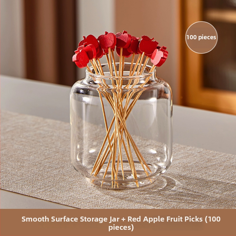 Furculițe din lemn pentru fructe – stil simplu, de unică folosință, lustruite, pentru copii