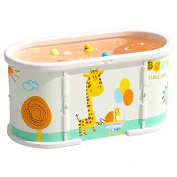 Összecsukható babafürdőkáda gyerekeknek — környezetbarát PVC, állandó hőmérséklet, gőz és áztatás, buborékfürdőkhöz