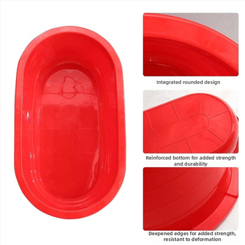 Правоъгълна ваничка за баня, пластмасова, непрегъваема, за възрастни