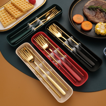 Σετ μαχαιροπίρουνα από ανοξείδωτο ατσάλι 410: κουτάλι, πιρούνι και chopsticks, επιφάνεια καθρέφτη, εξωτερικό μοντέρνο και μινιμαλιστικό στυλ