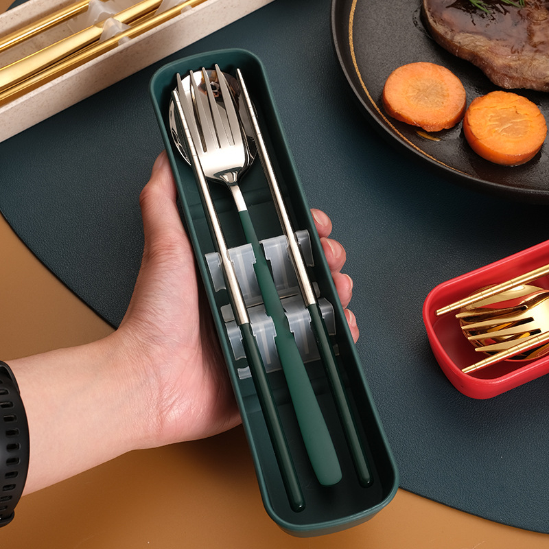 Σετ μαχαιροπίρουνα από ανοξείδωτο ατσάλι 410: κουτάλι, πιρούνι και chopsticks, επιφάνεια καθρέφτη, εξωτερικό μοντέρνο και μινιμαλιστικό στυλ