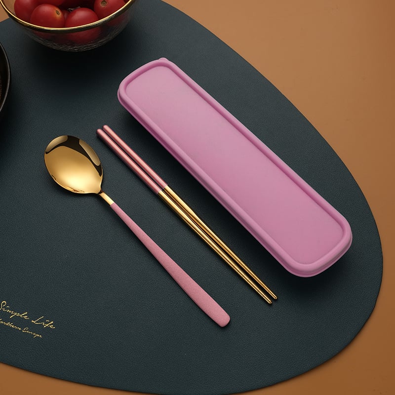 Σετ μαχαιροπίρουνα από ανοξείδωτο ατσάλι 410: κουτάλι, πιρούνι και chopsticks, επιφάνεια καθρέφτη, εξωτερικό μοντέρνο και μινιμαλιστικό στυλ