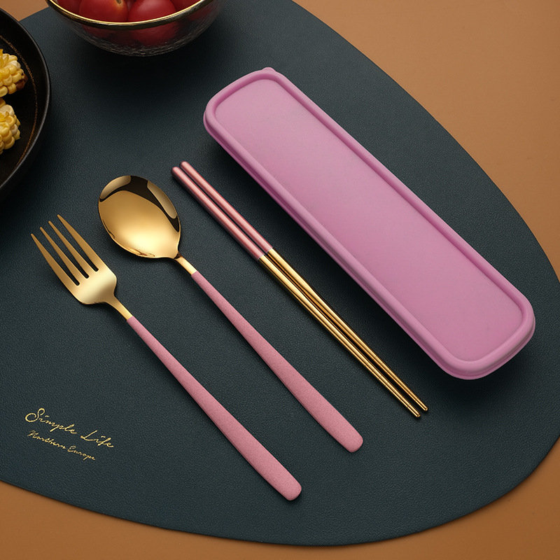 Σετ μαχαιροπίρουνα από ανοξείδωτο ατσάλι 410: κουτάλι, πιρούνι και chopsticks, επιφάνεια καθρέφτη, εξωτερικό μοντέρνο και μινιμαλιστικό στυλ