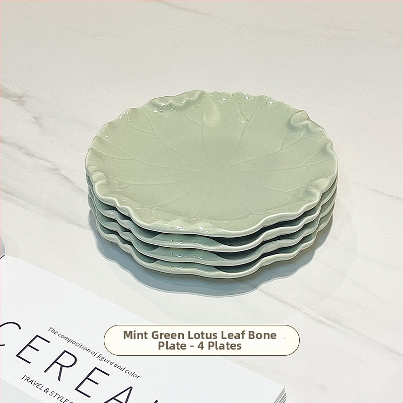 Porcelán falatkás tál, skandináv stílus, szabálytalan forma, egyszerű mintázat