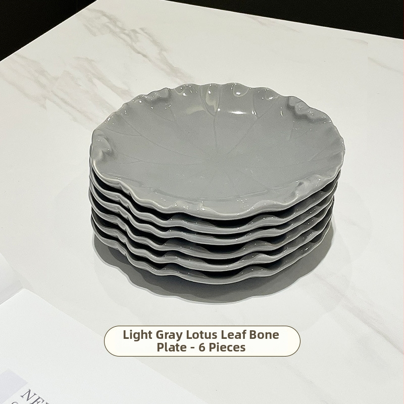 Porcelán falatkás tál, skandináv stílus, szabálytalan forma, egyszerű mintázat