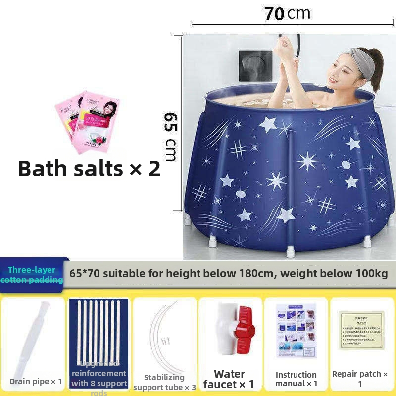 Сгъваема удебелена вана за къпане – домашна употреба; за възрастни, деца и бебета; Материал: Друг; Стил: Сгъваема; Подходяща за: Възрастни