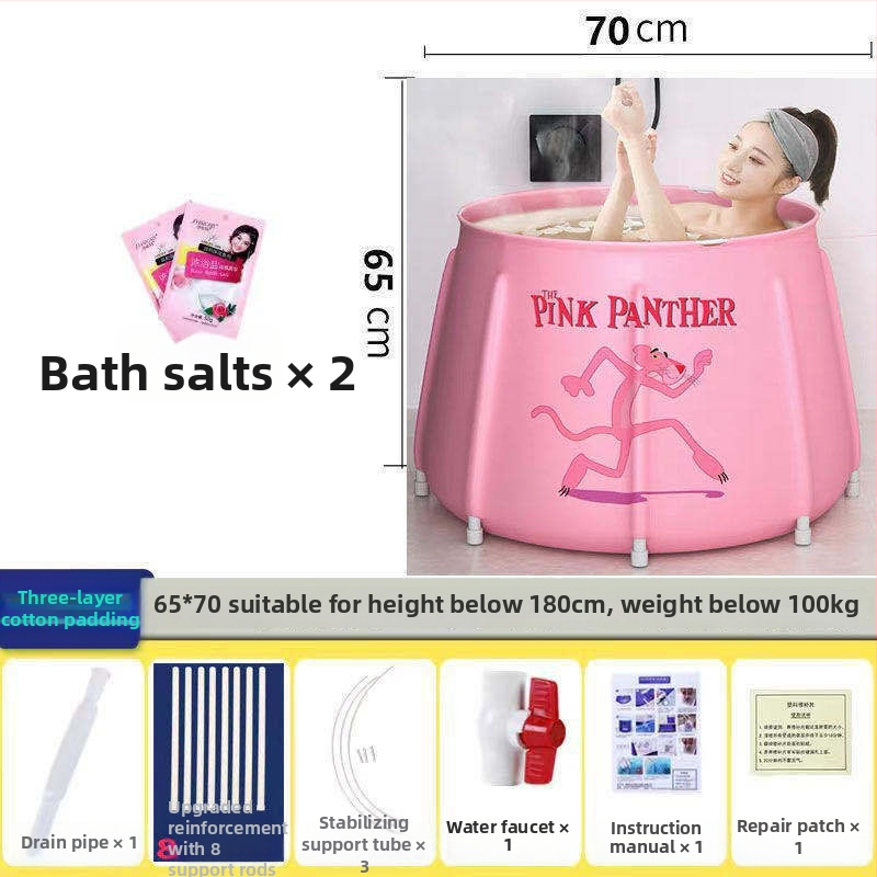 Сгъваема удебелена вана за къпане – домашна употреба; за възрастни, деца и бебета; Материал: Друг; Стил: Сгъваема; Подходяща за: Възрастни