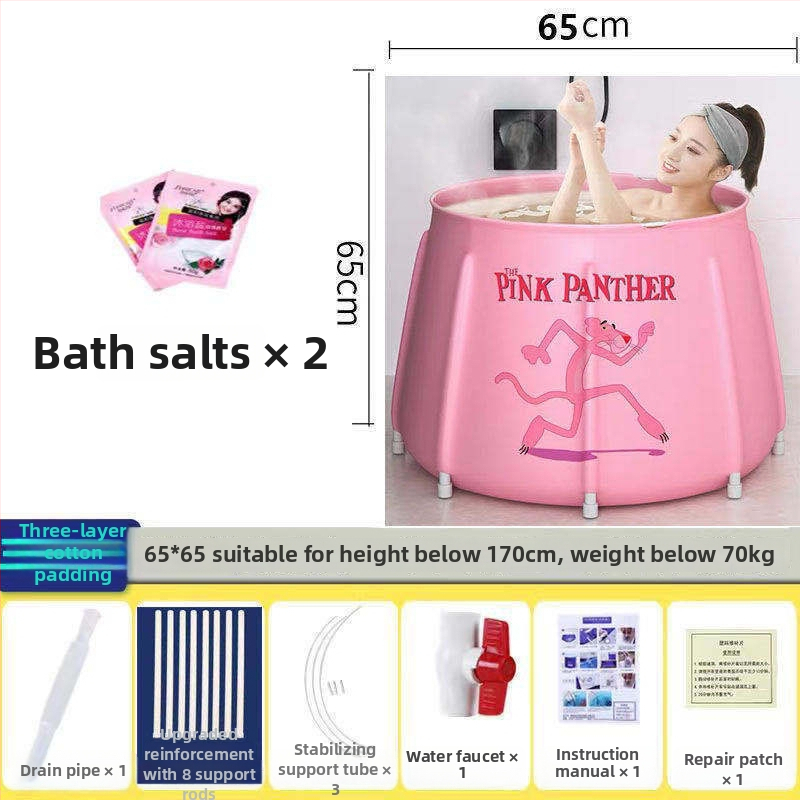 Сгъваема удебелена вана за къпане – домашна употреба; за възрастни, деца и бебета; Материал: Друг; Стил: Сгъваема; Подходяща за: Възрастни