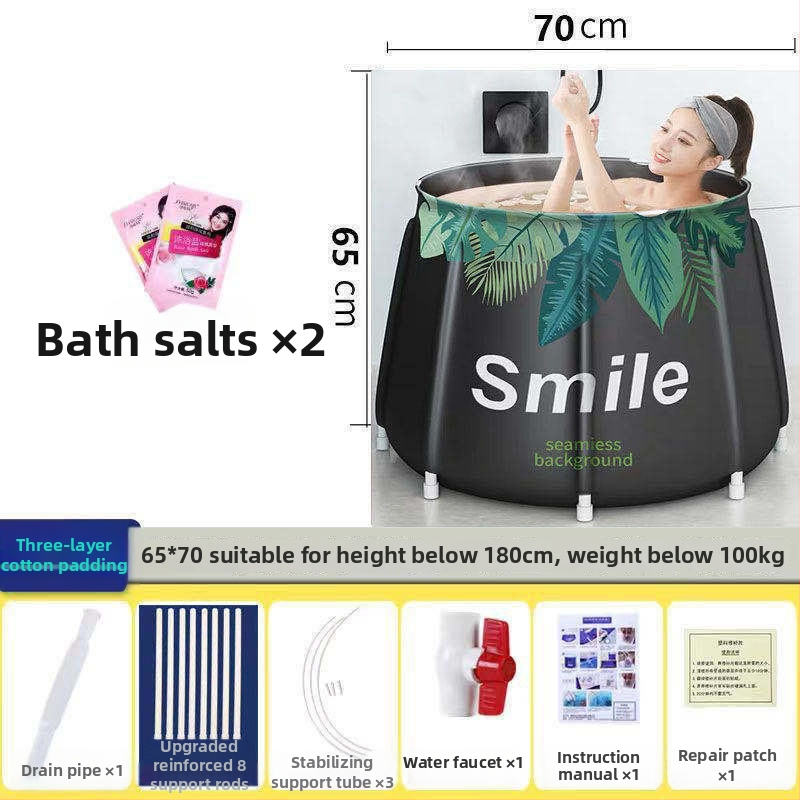 Сгъваема удебелена вана за къпане – домашна употреба; за възрастни, деца и бебета; Материал: Друг; Стил: Сгъваема; Подходяща за: Възрастни