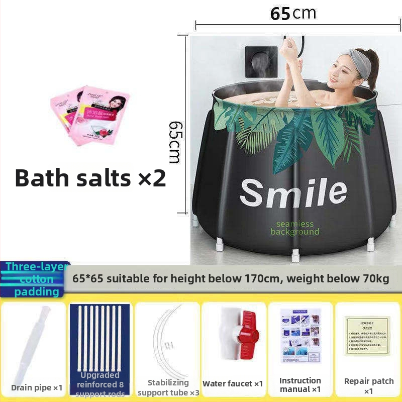 Сгъваема удебелена вана за къпане – домашна употреба; за възрастни, деца и бебета; Материал: Друг; Стил: Сгъваема; Подходяща за: Възрастни