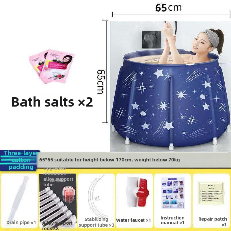 Сгъваема удебелена вана за къпане – домашна употреба; за възрастни, деца и бебета; Материал: Друг; Стил: Сгъваема; Подходяща за: Възрастни