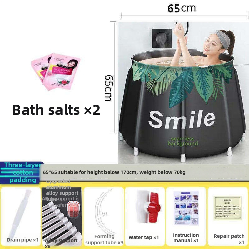 Сгъваема удебелена вана за къпане – домашна употреба; за възрастни, деца и бебета; Материал: Друг; Стил: Сгъваема; Подходяща за: Възрастни