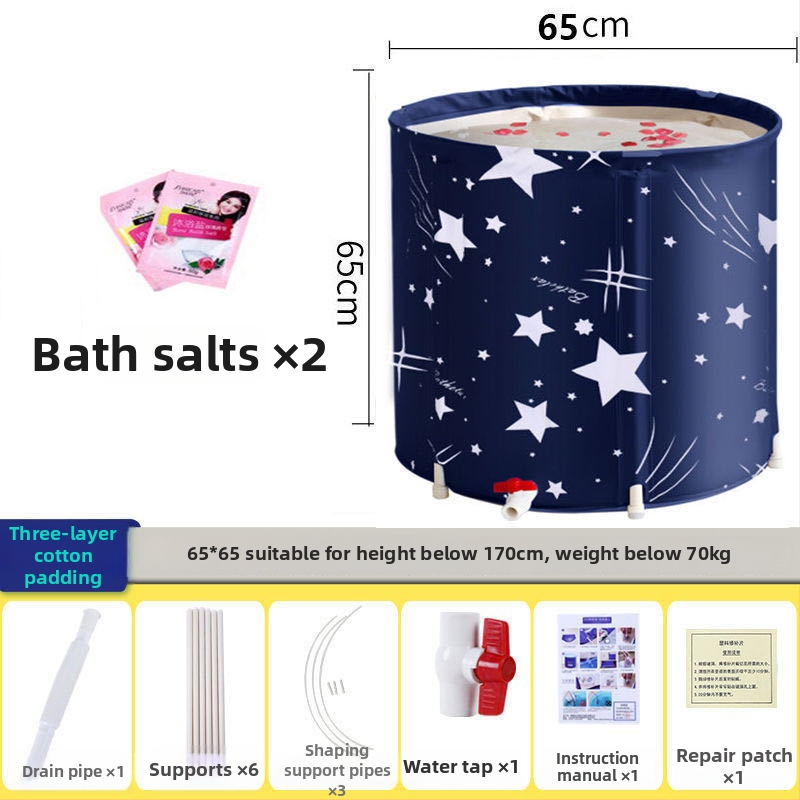 Сгъваема удебелена вана за къпане – домашна употреба; за възрастни, деца и бебета; Материал: Друг; Стил: Сгъваема; Подходяща за: Възрастни