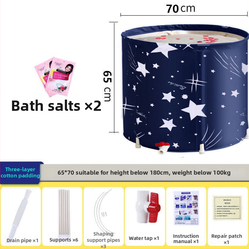 Сгъваема удебелена вана за къпане – домашна употреба; за възрастни, деца и бебета; Материал: Друг; Стил: Сгъваема; Подходяща за: Възрастни