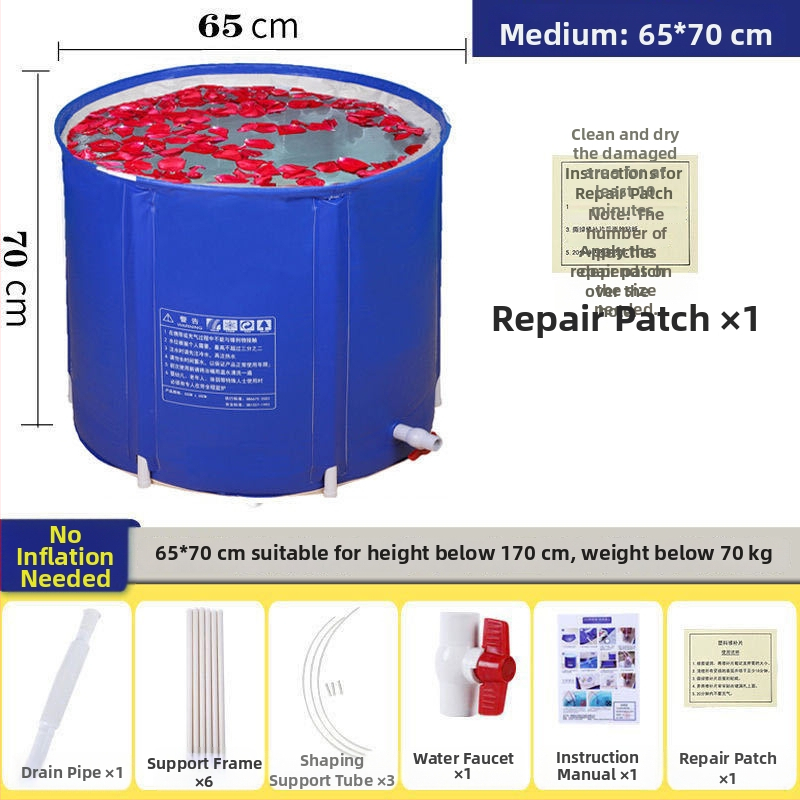Сгъваема удебелена вана за къпане – домашна употреба; за възрастни, деца и бебета; Материал: Друг; Стил: Сгъваема; Подходяща за: Възрастни