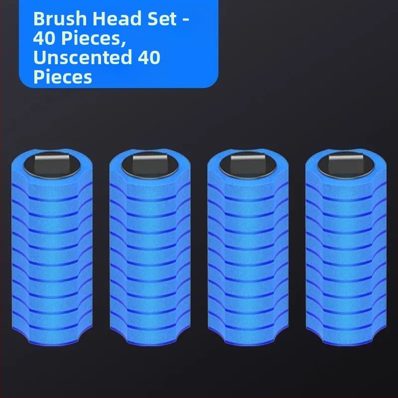 Еднократен комплект за четка за тоалетна със сменяема глава от гъба за почистване на банята