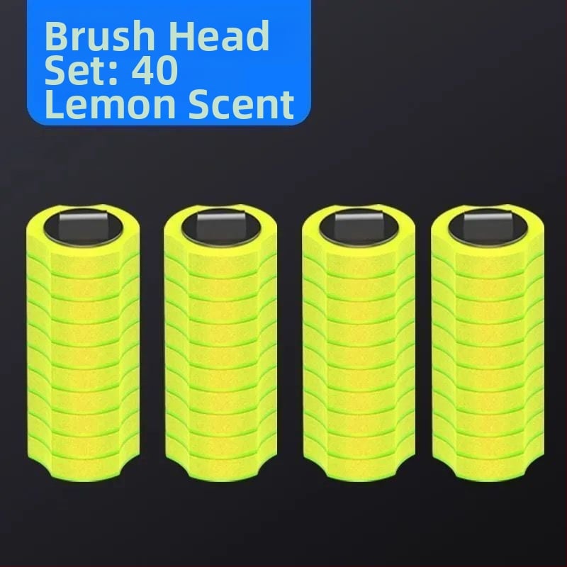 Еднократен комплект за четка за тоалетна със сменяема глава от гъба за почистване на банята