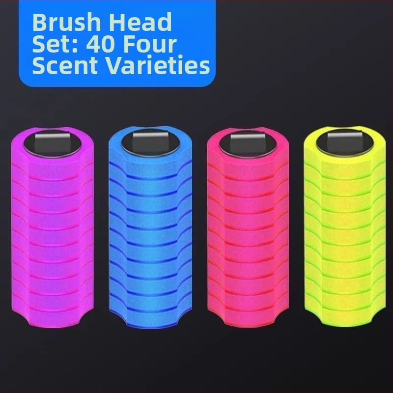 Еднократен комплект за четка за тоалетна със сменяема глава от гъба за почистване на банята