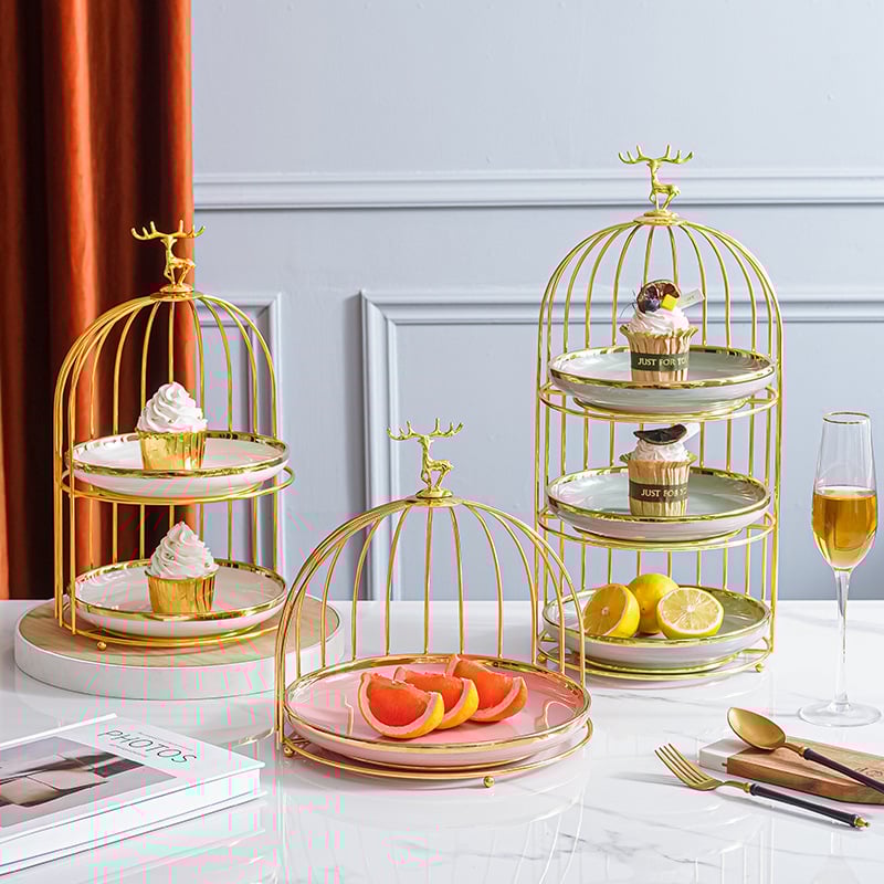 Πορσελάνινη πολυεπίπεδη βάση φρούτων – σκανδιναβικό ελαφρύ πολυτελές ύφος, μάρκα Aili ceramics, λανσάρισμα άνοιξη 2025