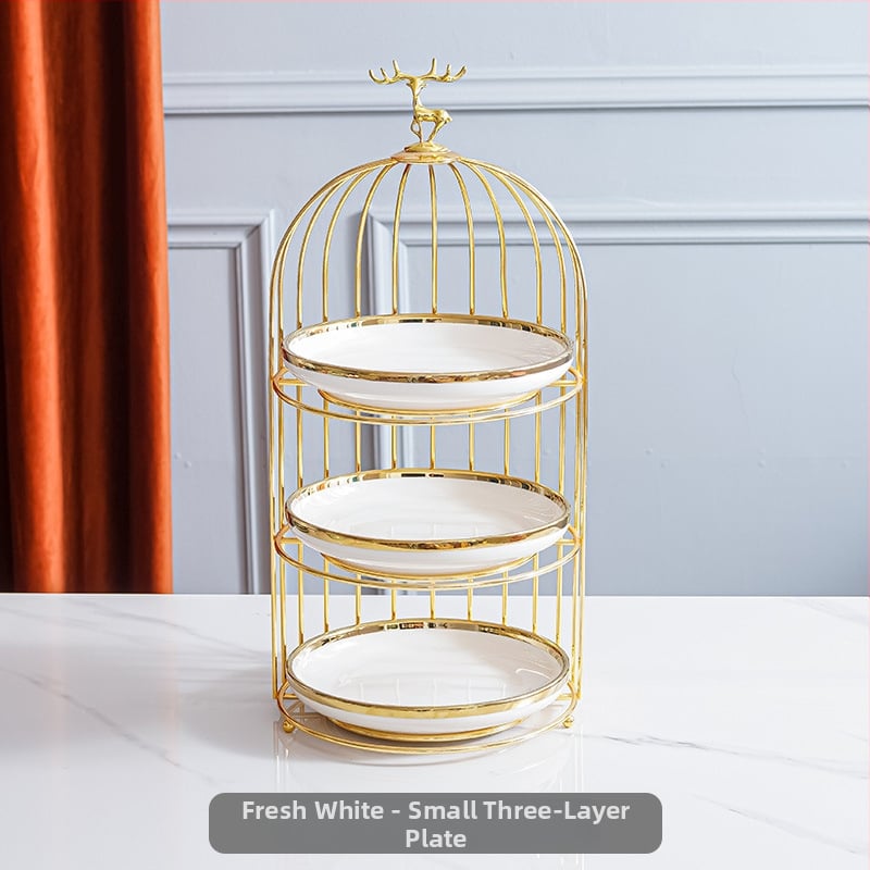 Πορσελάνινη πολυεπίπεδη βάση φρούτων – σκανδιναβικό ελαφρύ πολυτελές ύφος, μάρκα Aili ceramics, λανσάρισμα άνοιξη 2025