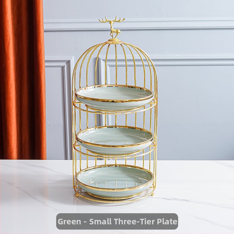 Πορσελάνινη πολυεπίπεδη βάση φρούτων – σκανδιναβικό ελαφρύ πολυτελές ύφος, μάρκα Aili ceramics, λανσάρισμα άνοιξη 2025