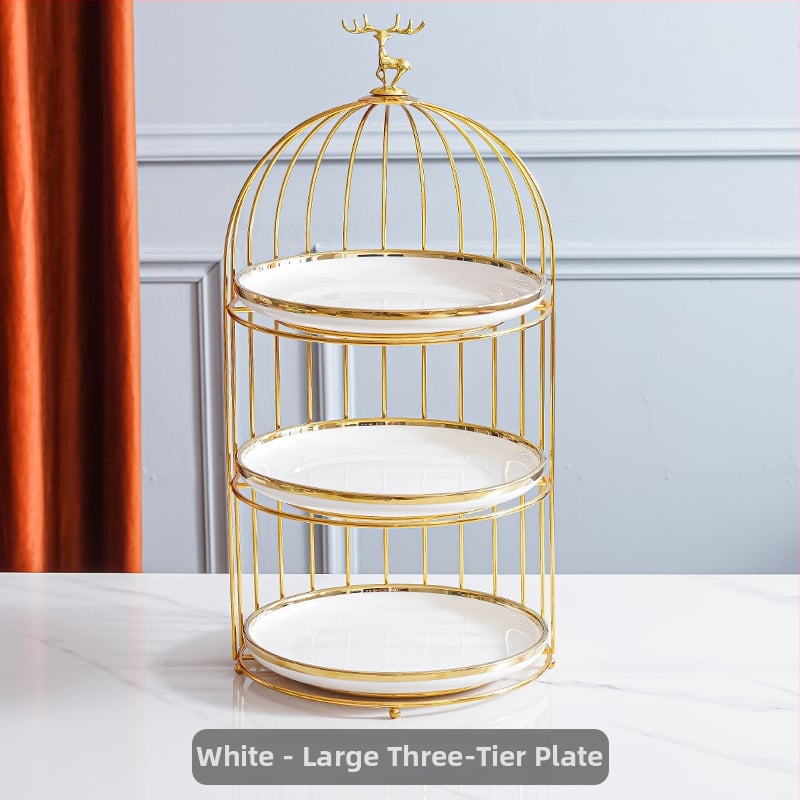 Πορσελάνινη πολυεπίπεδη βάση φρούτων – σκανδιναβικό ελαφρύ πολυτελές ύφος, μάρκα Aili ceramics, λανσάρισμα άνοιξη 2025