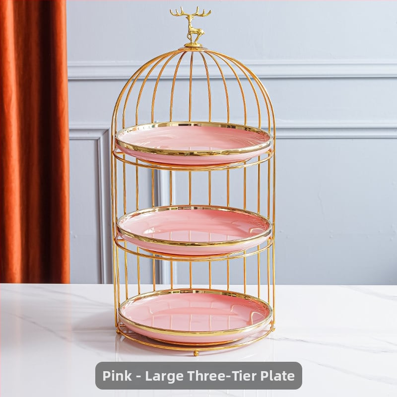 Πορσελάνινη πολυεπίπεδη βάση φρούτων – σκανδιναβικό ελαφρύ πολυτελές ύφος, μάρκα Aili ceramics, λανσάρισμα άνοιξη 2025