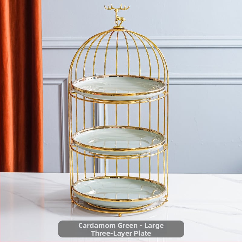 Πορσελάνινη πολυεπίπεδη βάση φρούτων – σκανδιναβικό ελαφρύ πολυτελές ύφος, μάρκα Aili ceramics, λανσάρισμα άνοιξη 2025