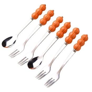 Guangshuhui 304 oțel inoxidabil furculiță de fructe pentru copii, stil simplu Instagram