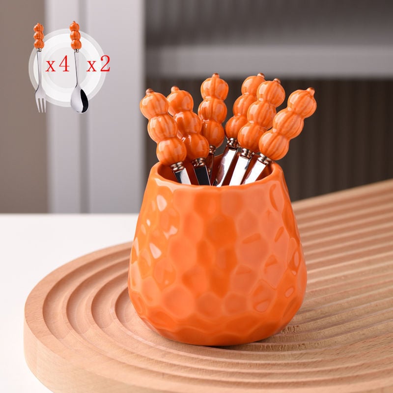 Guangshuhui 304 oțel inoxidabil furculiță de fructe pentru copii, stil simplu Instagram