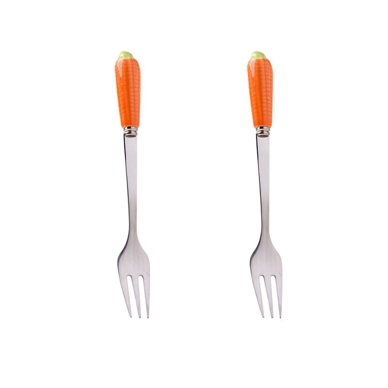 Guangshuhui 304 oțel inoxidabil furculiță de fructe pentru copii, stil simplu Instagram