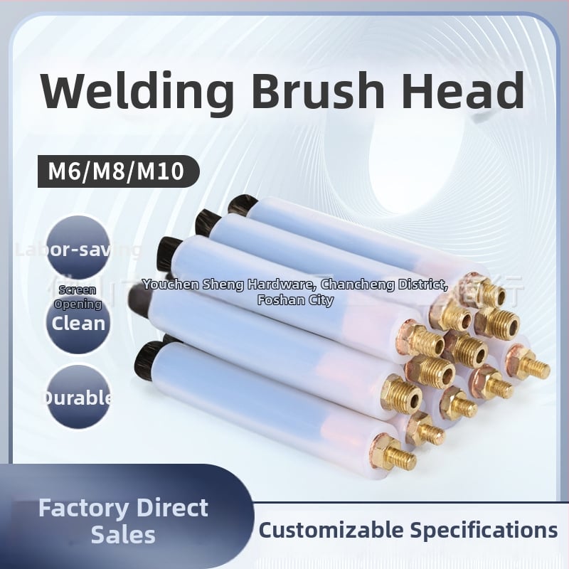 Глава за четка за почистване на заваръчни шевове, неръждаема стомана, съвместимост с M6/M8/M10