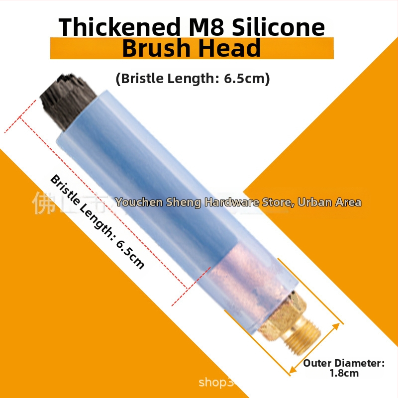 Глава за четка за почистване на заваръчни шевове, неръждаема стомана, съвместимост с M6/M8/M10