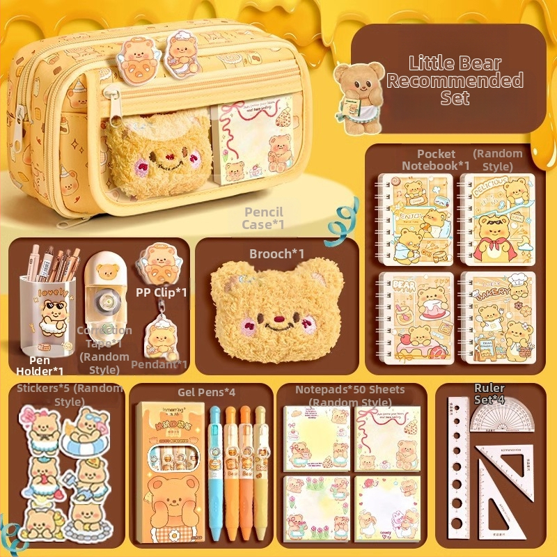 Tweed platnena pernica, ženski, ležerni stil, set kancelarijskih potrepština