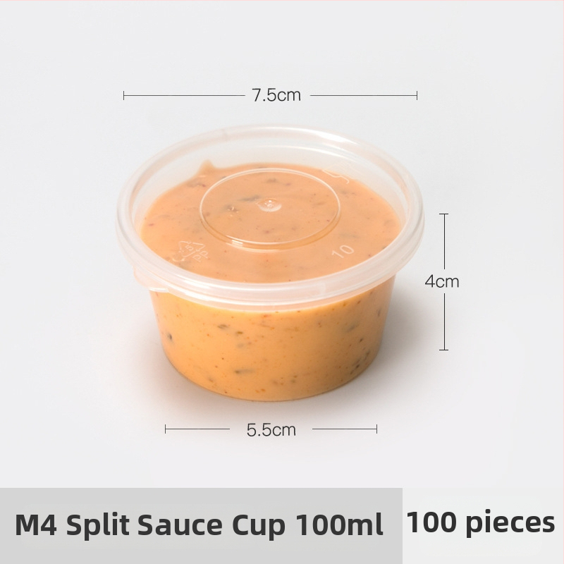 Jednokratna plastična šalica za umake, pogodna za sojin sos, ocat i dipove, kapacitet 27–200 ml
