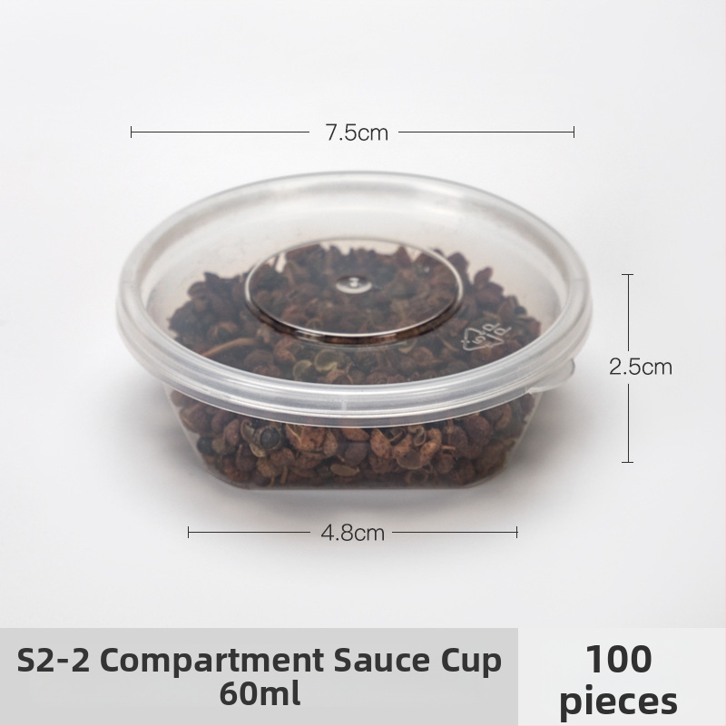 Jednokratna plastična šalica za umake, pogodna za sojin sos, ocat i dipove, kapacitet 27–200 ml