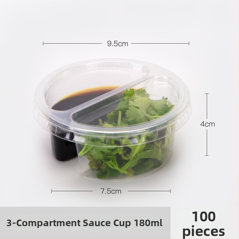 Jednokratna plastična šalica za umake, pogodna za sojin sos, ocat i dipove, kapacitet 27–200 ml