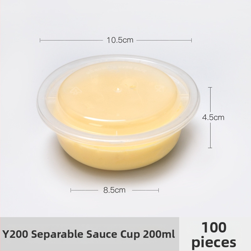 Jednokratna plastična šalica za umake, pogodna za sojin sos, ocat i dipove, kapacitet 27–200 ml