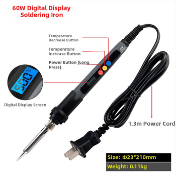 Професионална сваръчна станция със стойка за паялник, лупа, LED светлина, вентилатор за отвеждане на дима и магнитен ремонтен комплект