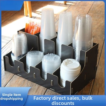 Fából készült pohártartó | Asztali rendező poharakhoz | Új kínai stílus | 2015 téli kiadás