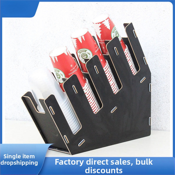 Fából készült pohártartó | Asztali rendező poharakhoz | Új kínai stílus | 2015 téli kiadás