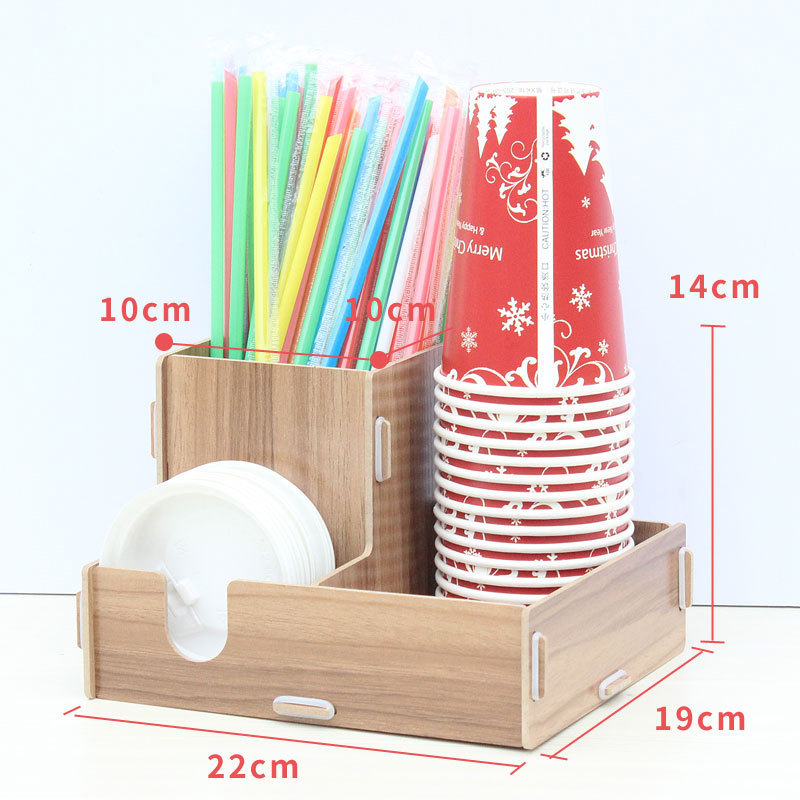 Fából készült pohártartó | Asztali rendező poharakhoz | Új kínai stílus | 2015 téli kiadás