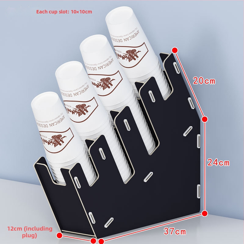 Fából készült pohártartó | Asztali rendező poharakhoz | Új kínai stílus | 2015 téli kiadás