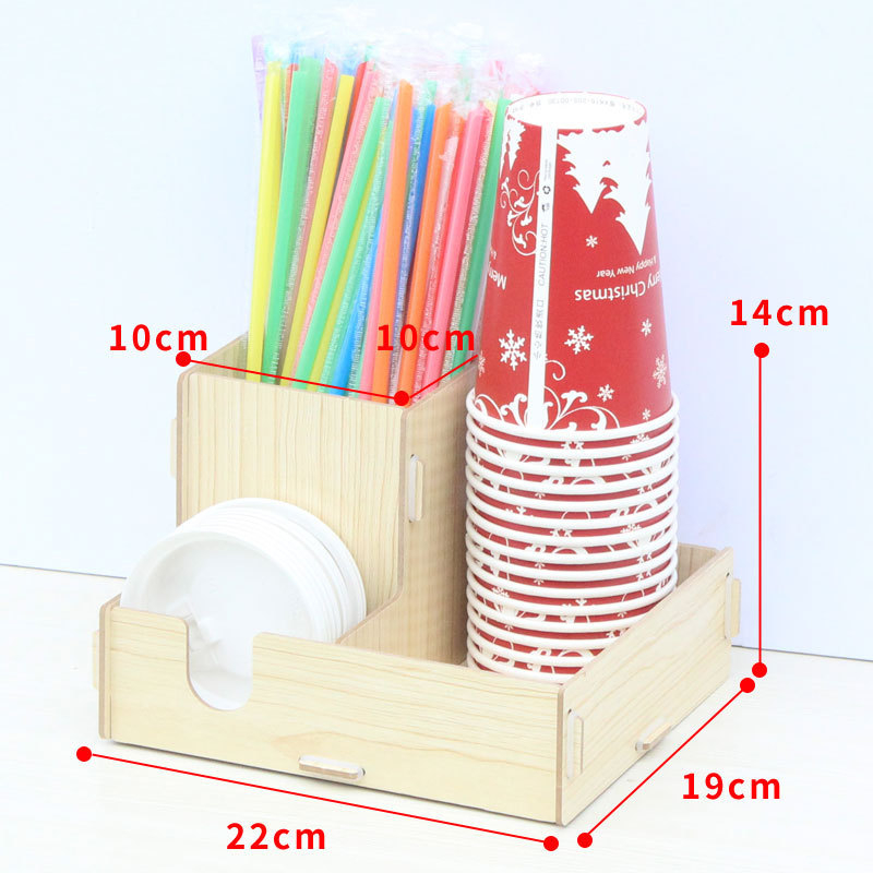 Fából készült pohártartó | Asztali rendező poharakhoz | Új kínai stílus | 2015 téli kiadás