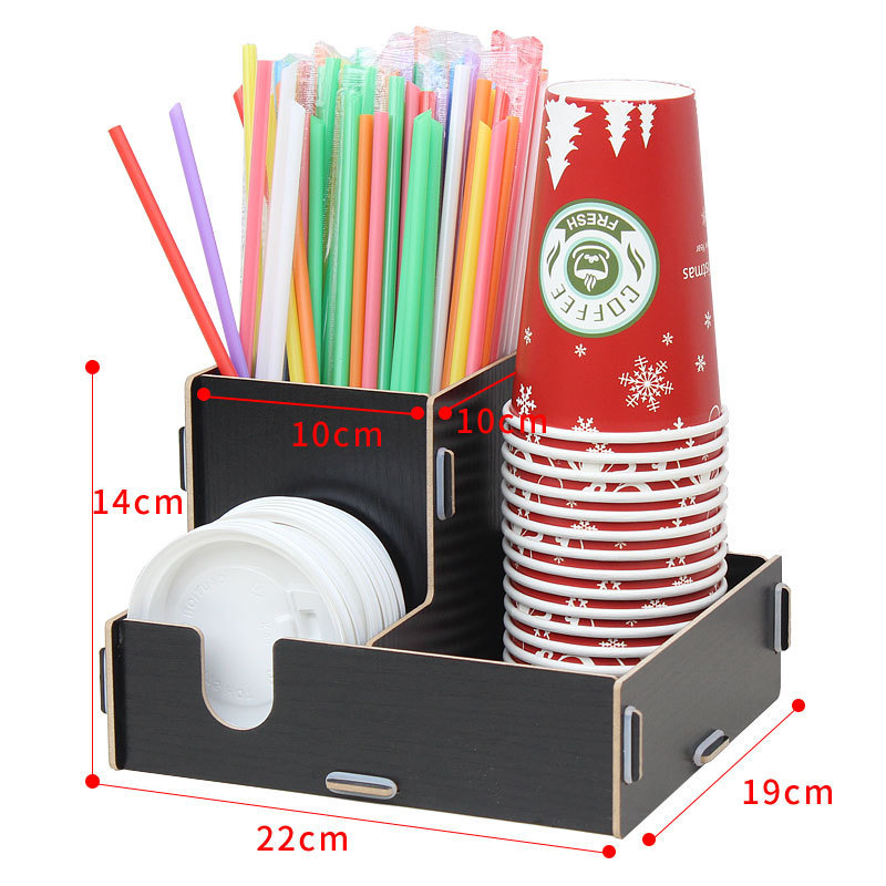 Fából készült pohártartó | Asztali rendező poharakhoz | Új kínai stílus | 2015 téli kiadás