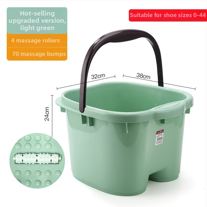 Домашна вана за крака с масажна функция — PP пластмаса, за възрастни, домашна употреба, релаксация и здраве