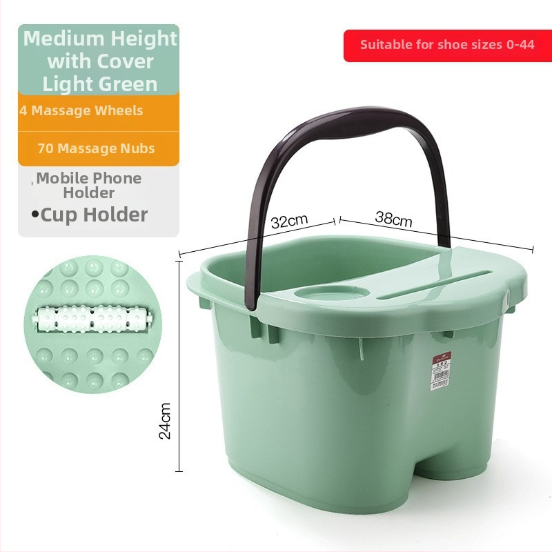 Домашна вана за крака с масажна функция — PP пластмаса, за възрастни, домашна употреба, релаксация и здраве