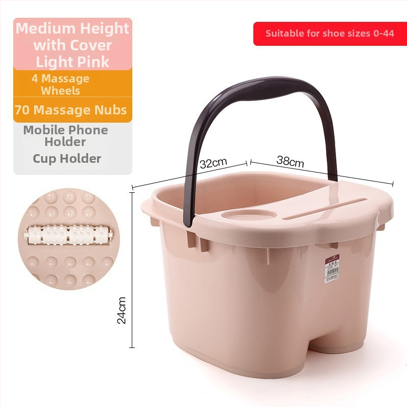 Домашна вана за крака с масажна функция — PP пластмаса, за възрастни, домашна употреба, релаксация и здраве